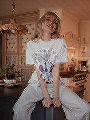 The Hamptons Yacht Club White Comfort Colors Tee