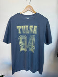 TU Tulsa Golden Hurricane Player Faded Navy Garment Dyed Tee