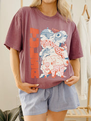 Tulsa Mural Berry Comfort Colors Tee
