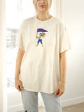 University of Tulsa Mascot Flag Off White Thrifted Tee