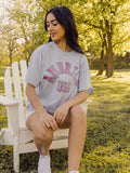 USA Mega Arch Light Blue Thrifted Tee