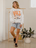 Vols Established Date Helmet White Thrifted Sweatshirt