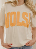 Vols Mono Puff Ink Off White Heavyweight Tee