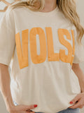Vols Mono Puff Ink Off White Heavyweight Tee