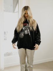 Whitney Houston Motorcycle Black Sweatshirt