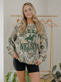 Willie Nelson Arch Horse Camouflage Sweatshirt