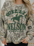Willie Nelson Arch Horse Camouflage Sweatshirt