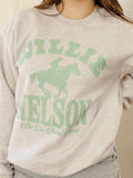 Willie Nelson Arch Horse Gray Sweatshirt