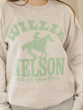 Willie Nelson Arch Horse Gray Sweatshirt