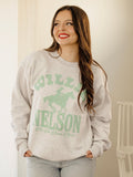 Willie Nelson Arch Horse Gray Sweatshirt