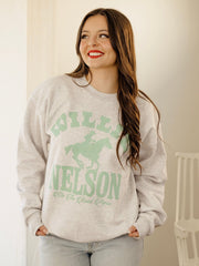 Willie Nelson Arch Horse Gray Sweatshirt