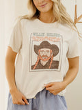 Willie Nelson Blue Eyes Crying in The Rain Off White Ellie Perfect Tee