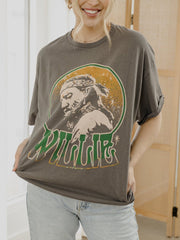 Willie Nelson Crystal Charcoal Thrifted Tee (FINAL SALE)