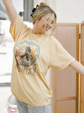 Willie Nelson In The Sky Gold Thrifted Tee