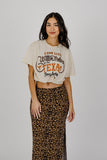 Willie Nelson Long Live Willie & The Texas Longhorns Off White Thrifted Tee