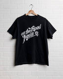 Willie Nelson On The Road Again Black Thrifted Tee