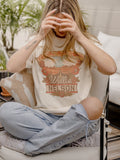 Willie Nelson OTR Highway Off White Thrifted Tee