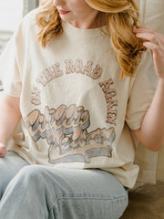 Willie Nelson OTR Metal Off White Thrifted Tee (FINAL SALE)