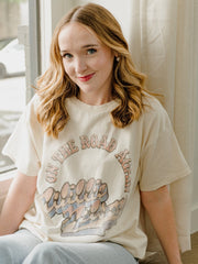 Willie Nelson OTR Metal Off White Thrifted Tee (FINAL SALE)