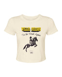 Willie Nelson Route 66 Off White Micro Cropped Tee