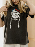 Willie Nelson Sketch Smoke Hi-Dive Tee