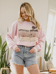 Woodstock Pic Pink Thrifted Sweatshirt