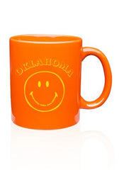 Oklahoma Spreads Smiles Orange Mug - shoplivylu
