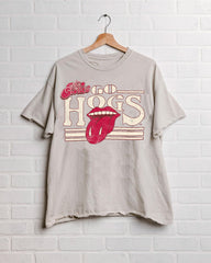 Rolling Stones Hogs Stoned Off White Thrifted Tee - shoplivylu