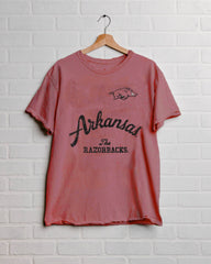 Arkansas Razorbacks Quality Red Thrifted Tee - shoplivylu