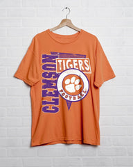 Clemson Tigers Football Spree Orange Thrifted Tee