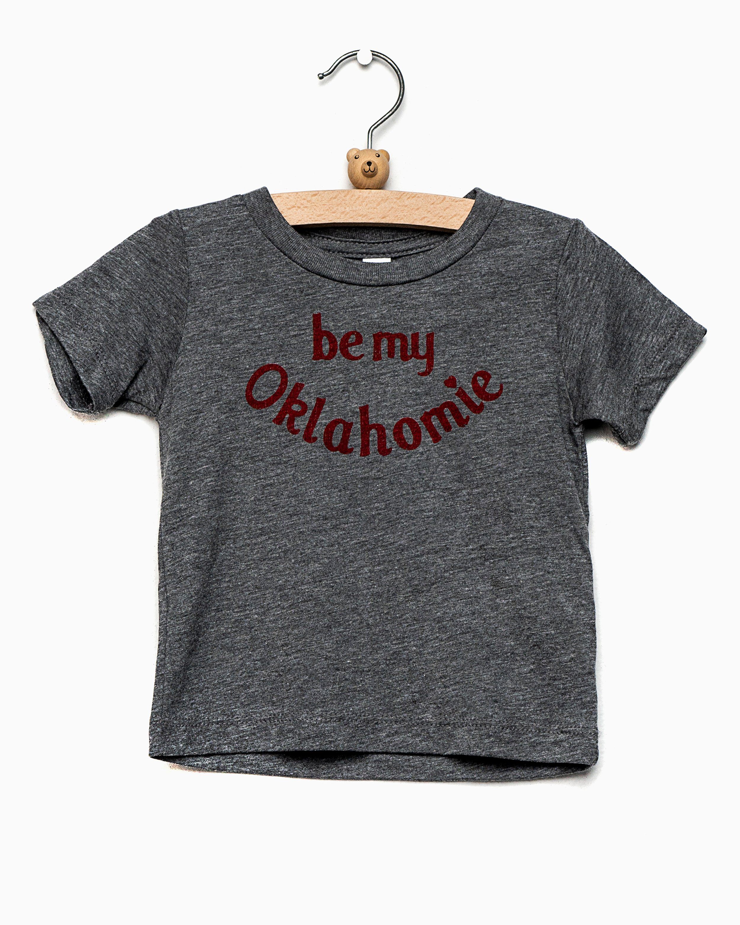 Children's Be My Oklahomie Gray Tri-Blend Tee (577586495516)