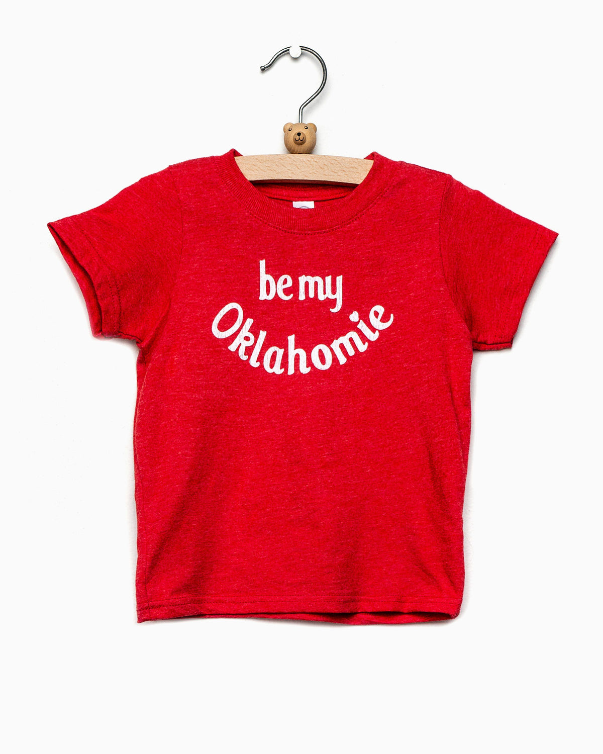 Children's Be My Oklahomie Red Tee with White Letters (4457074294887)