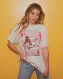 OU Sooners Beach Shade Off White Thrifted Tee - shoplivylu