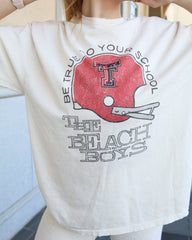 The Beach Boys Texas Tech True To Your School Off White Thrifted Tee - shoplivylu