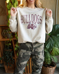 MSU Bulldogs 80s Sand Thrifted Sweatshirt