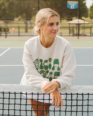 Oklahoma Flower Sand Thrifted Sweatshirt (FINAL SALE) - shoplivylu