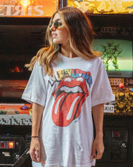 *PRE-ORDER* Rolling Stones Memphis Flag Rocker White Tee - shoplivylu