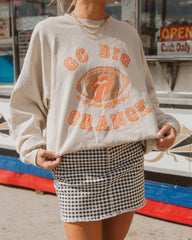 Go Big Orange Tennessee Football Lick Sand Thrifted Sweatshirt - shoplivylu