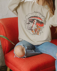 Comfortably Numb Sand Thrifted Sweatshirt - shoplivylu