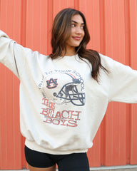 The Beach Boys Auburn Tigers True To Your School Sand Thrifted Sweatshirt - shoplivylu