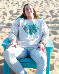 The Beach Boys Palm Circle Sand Thrifted Sweatshirt - shoplivylu