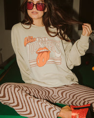 Rolling Stones Volunteers Stoned Sand Thrifted Sweatshirt - shoplivylu