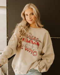 The Who Sooners Rock Sand Thrifted Sweatshirt - shoplivylu