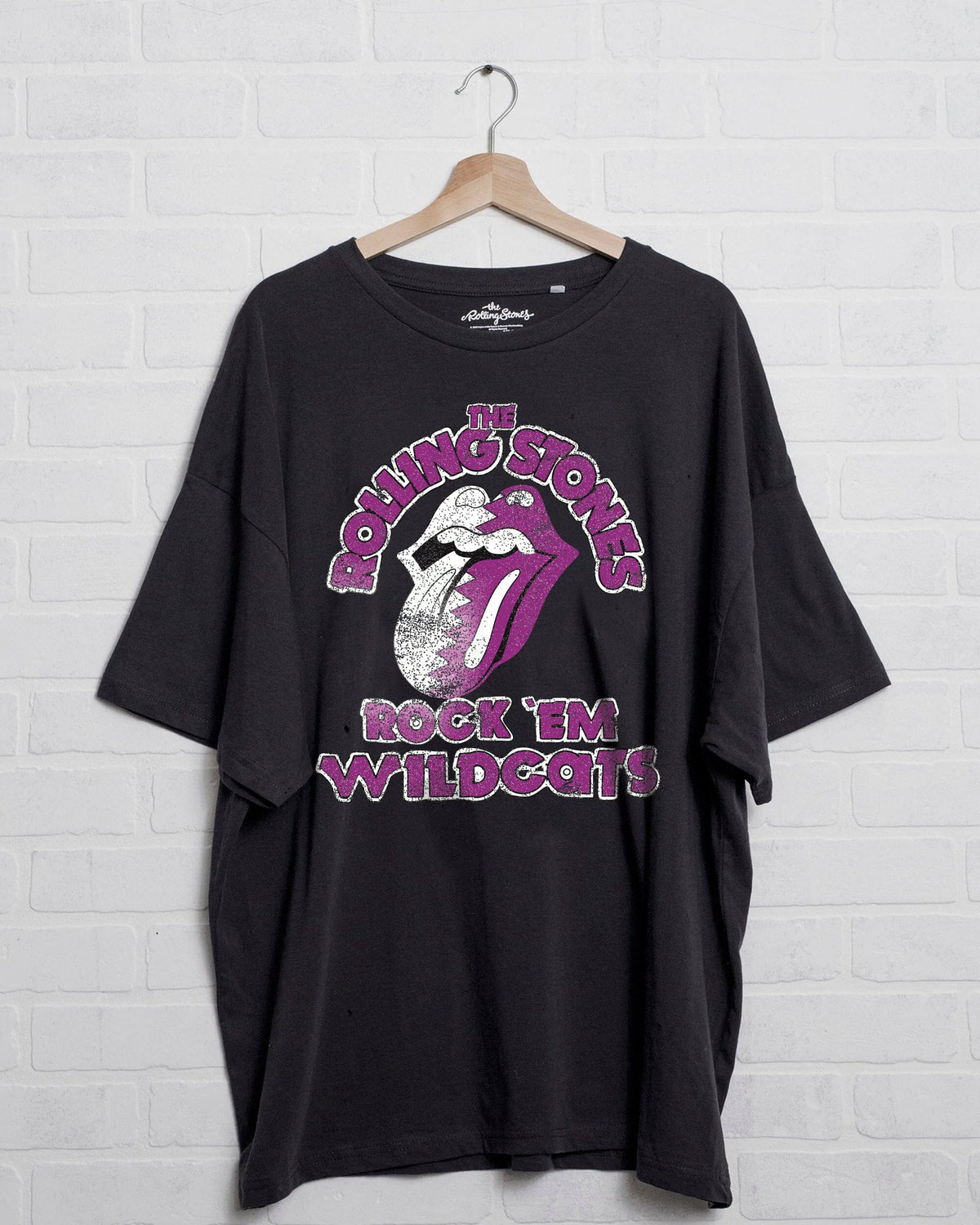 Rolling Stones Rock Em KSU Wildcats Pepper One Size Tee