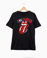 Rolling Stones Arkansas Flag Off Black Rocker Tee (4481484095591)