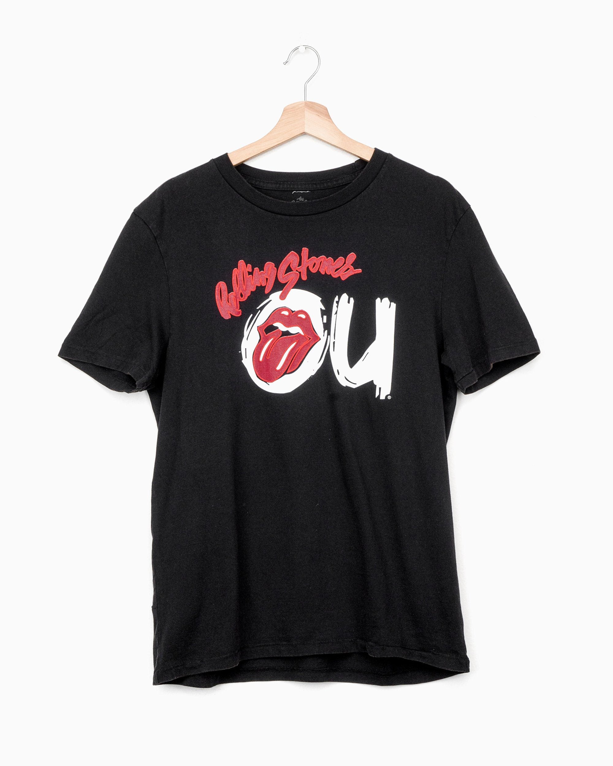 Rolling Stones OU Inside Lick Black Puff Ink Tee (4519334084711)