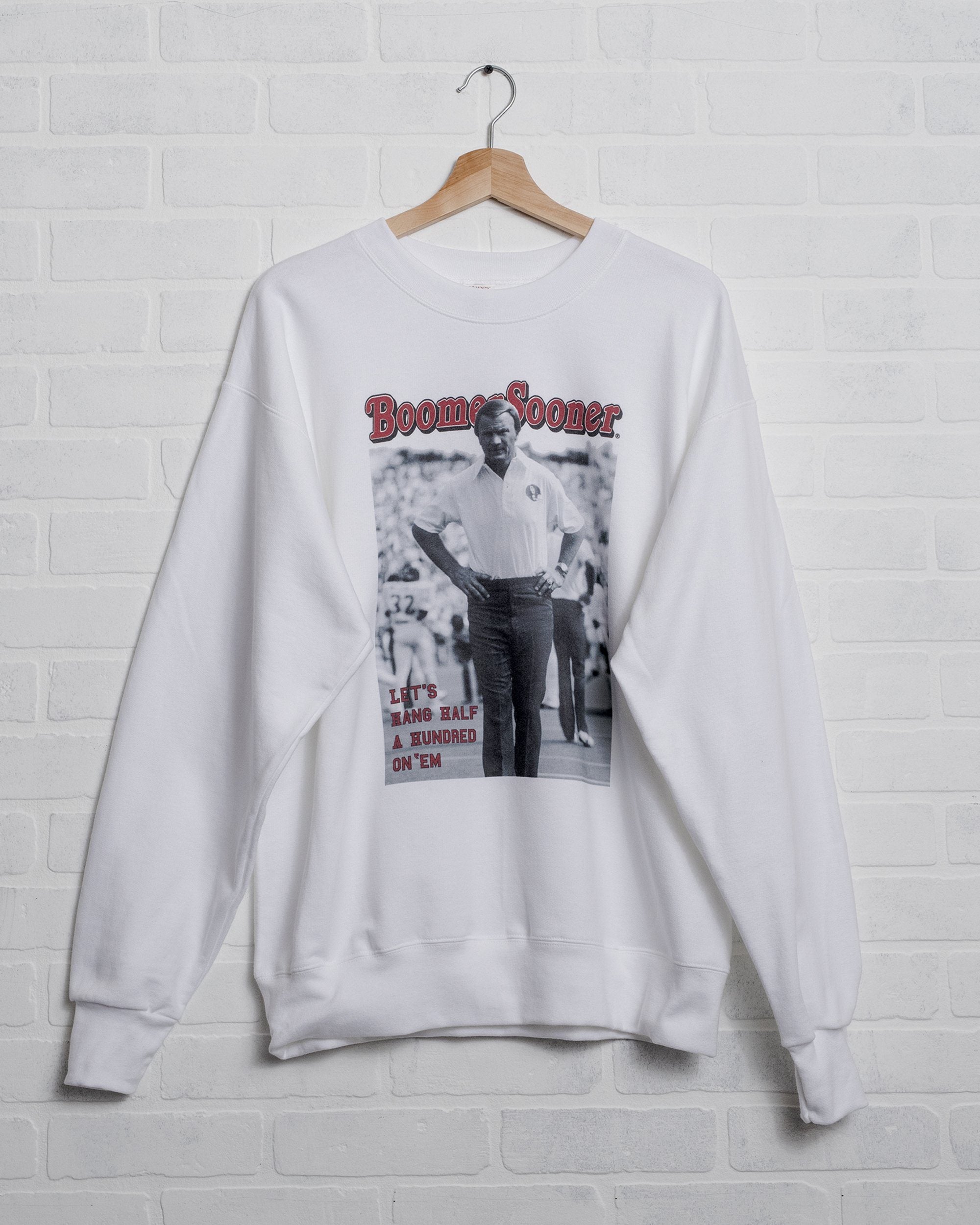 Switzer Magazine Pic White Sweatshirt - shoplivylu