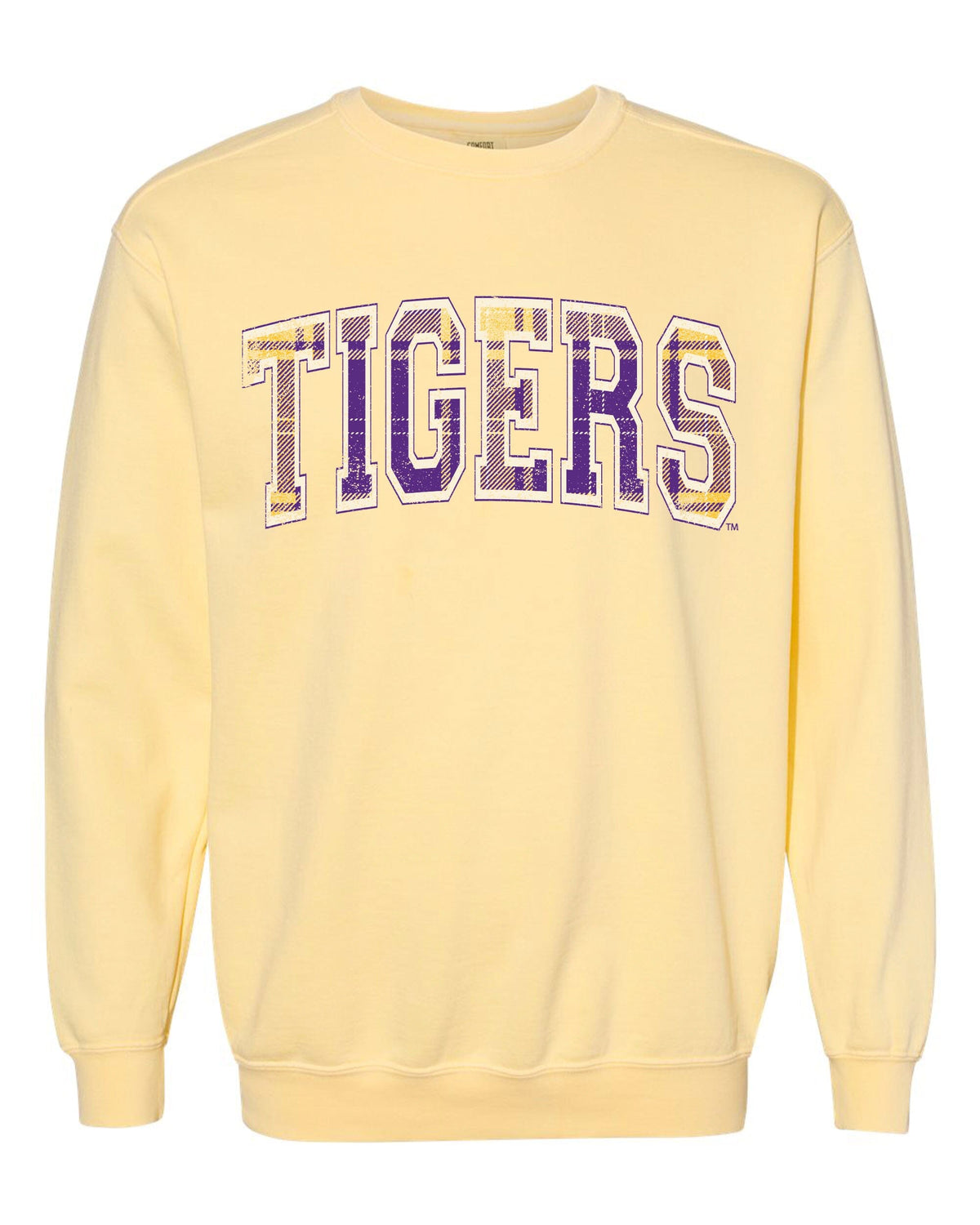 LSU Tigers Tartan Butter Sweatshirt - shoplivylu