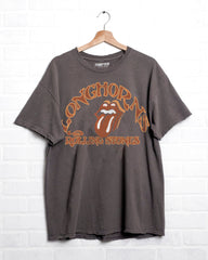 Rolling Stones Longhorns Psych Charcoal Thrifted Tee