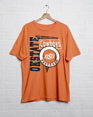 OSU Cowboys Football Spree Orange Thrifted Tee